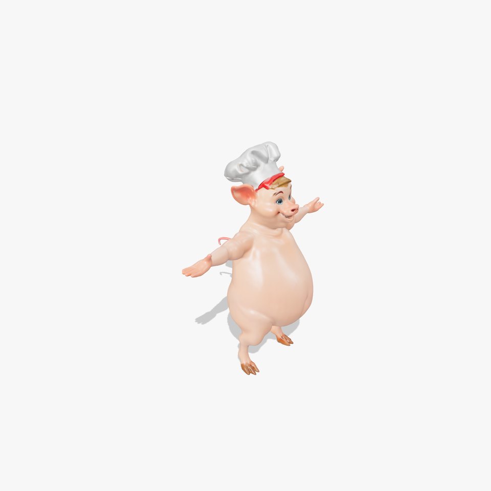 Happy Chef Pig model pack